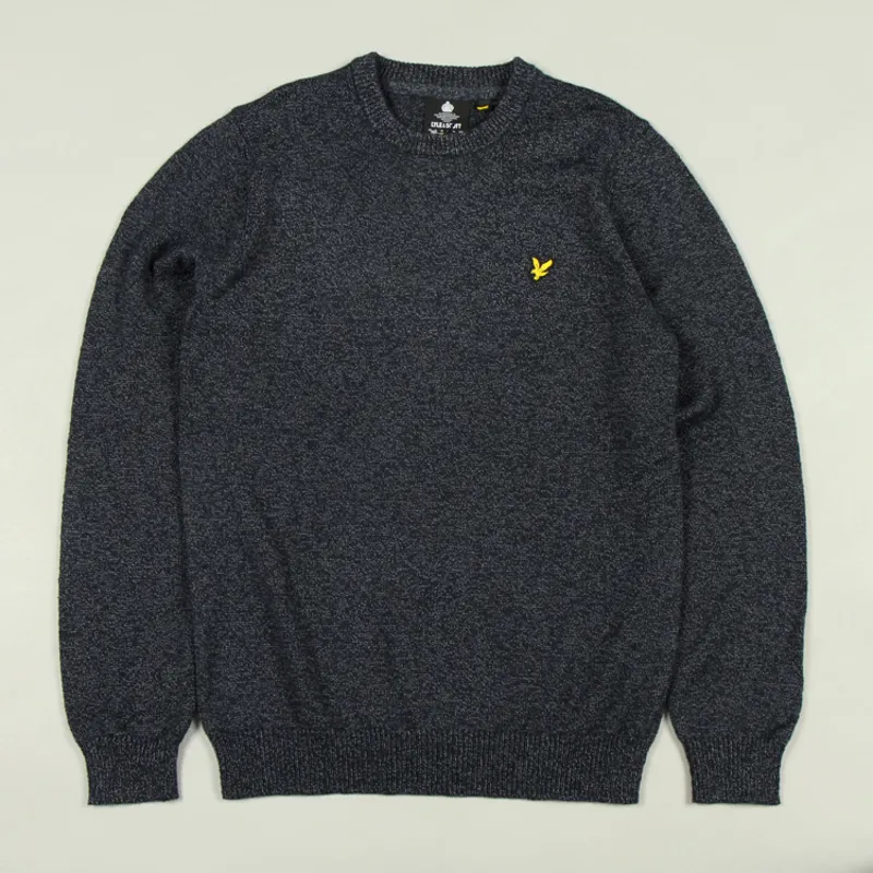 Lyle and Scott Mottled Jumper - Dark Navy